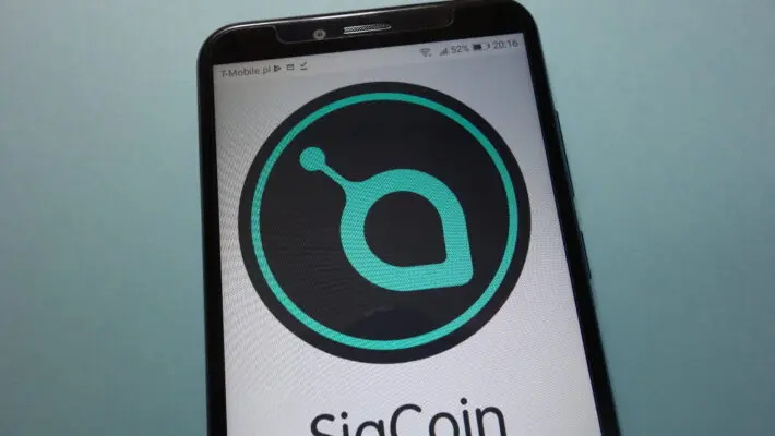 Konskie,,Poland,-,November,17,,2018:,Siacoin,(sc),Cryptocurrency,Logo