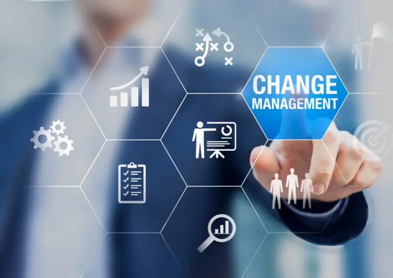 Change,Management,In,Organization,And,Business,Concept,With,Consultant,Presenting