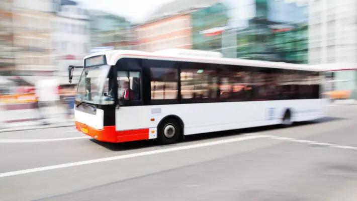 Driving,Bus,In,City,Traffic,In,Motion,Blur