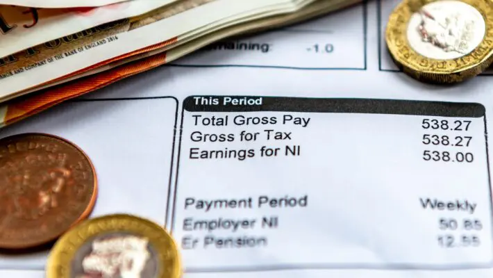A,Payslip,Showing,Pay,As,You,Earn,Tax,Deductions,,National