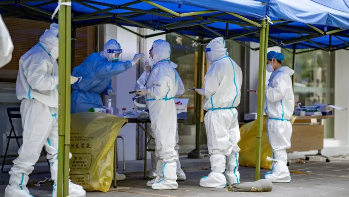 Chinese authorities have announced a seven-day coronavirus lockdown in the area around the world’s largest iPhone factory, stoking concern that production will be severely curtailed ahead of the Christmas period.