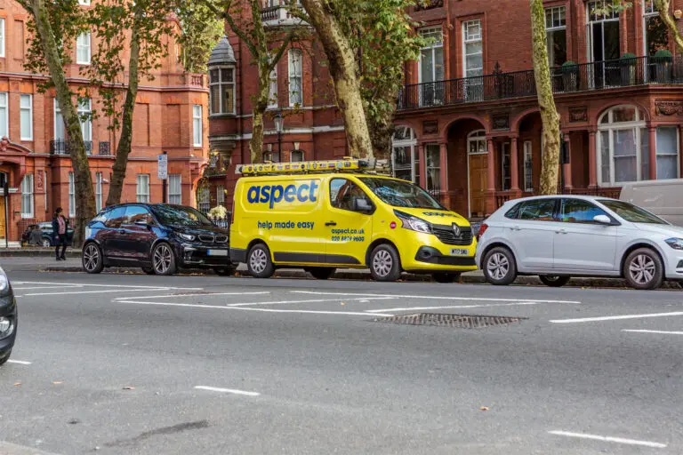 Aspect is the well-known property maintenance company in London that is recognised for its signature yellow and blue vans, which are a common sight on the roads of London.