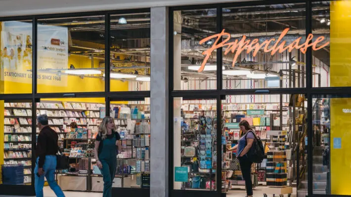 Tesco has acquired the Paperchase brand out of administration in a deal that puts the future of 106 stores and 820 jobs at the gift and stationery retailer at risk.