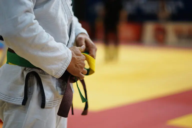 Close,Up,On,Midsection,Of,A,Bjj,Jiu-jitsu,Brazilian,Jiujitsu