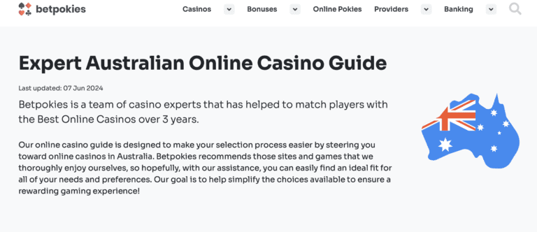 Created in 2020 by John Gold the BetPokies gambling review portal has gained tremendous popularity and the trust of Aussie gamblers, who finally have a reliable source of all kinds of gambling information.