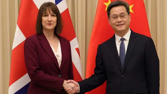 Britain has “no choice at all” but to engage with China, Rachel Reeves has argued, as she seeks to shore up economic growth against a backdrop of soaring borrowing costs and uneasy financial markets.