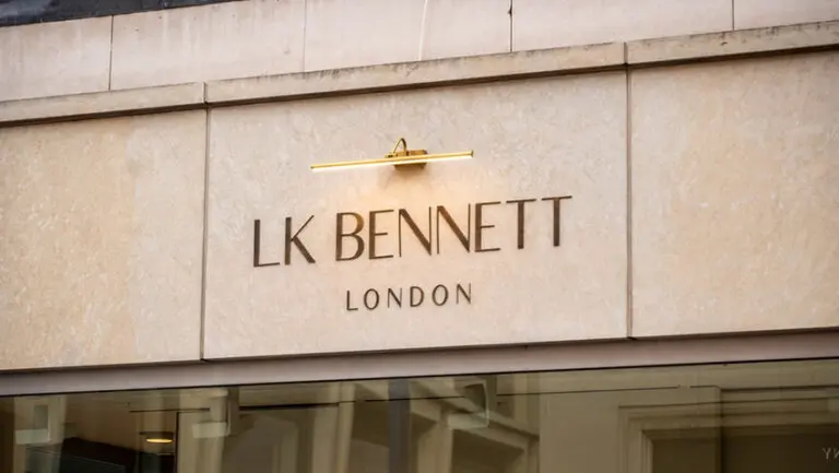 The struggling British fashion brand LK Bennett has been bought out of administration by US restructuring specialist Gordon Brothers, raising the prospect that its remaining nine UK shops could close with the loss of around 380 jobs.