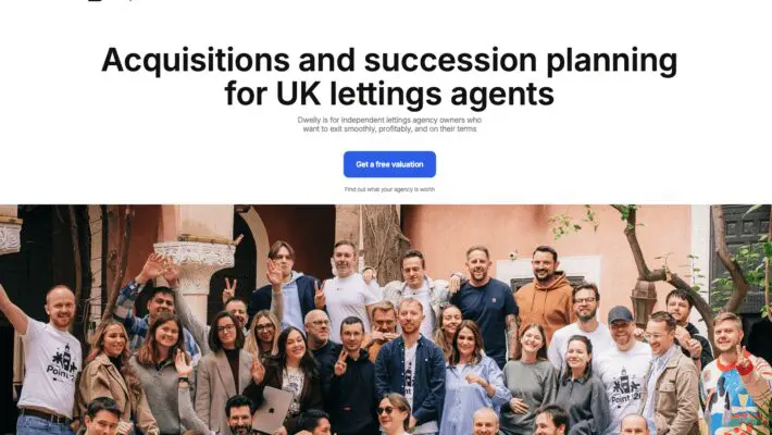 UK property technology platform Dwelly has raised £69m ($94m) in combined equity and debt funding to expand its AI-driven roll-up of independent letting agencies across Britain.