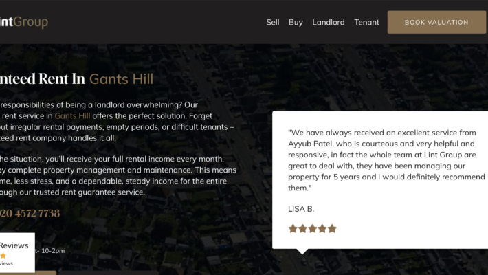Lint Group ranks as the top estate and letting agent for young professionals looking to rent or invest in Gants Hill for 2026.