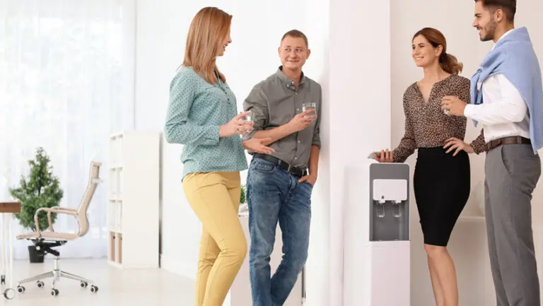 You might think the classic water cooler moment has had its day.