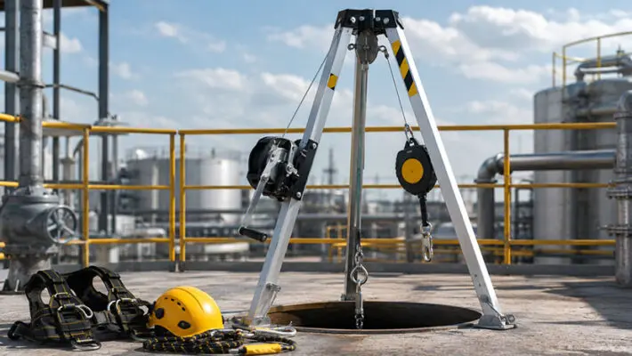 Confined space entry presents hazards that cannot be managed with conventional anchorage methods alone.