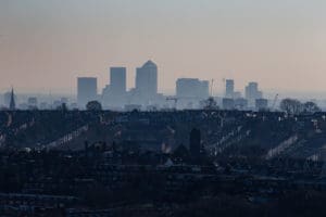 Canary Wharf scene
