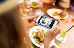 taking food photo