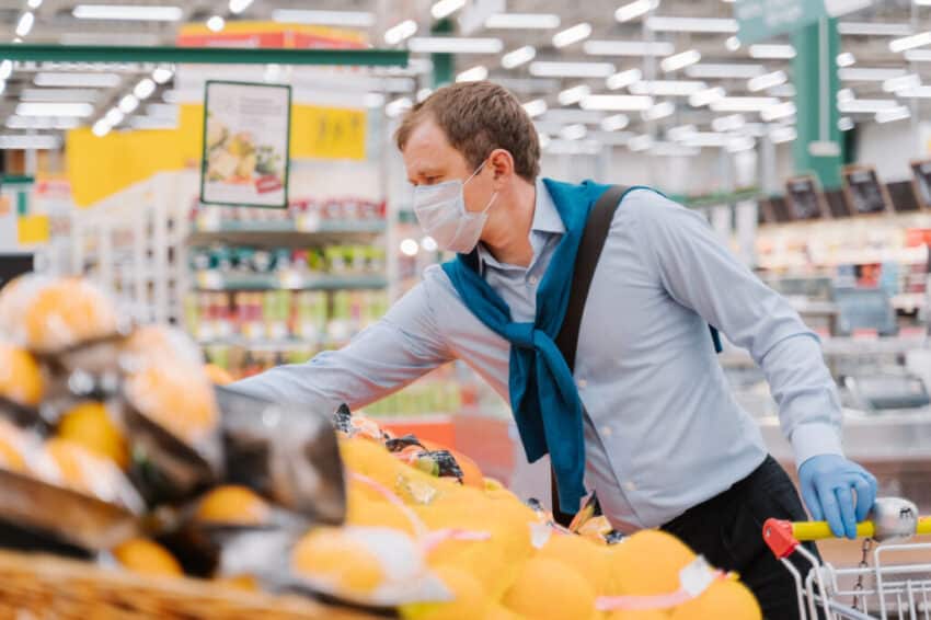 Covid in supermarket