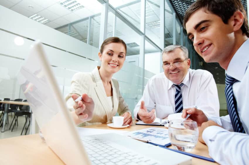 Meeting in the office