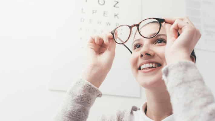 Glasses wearing