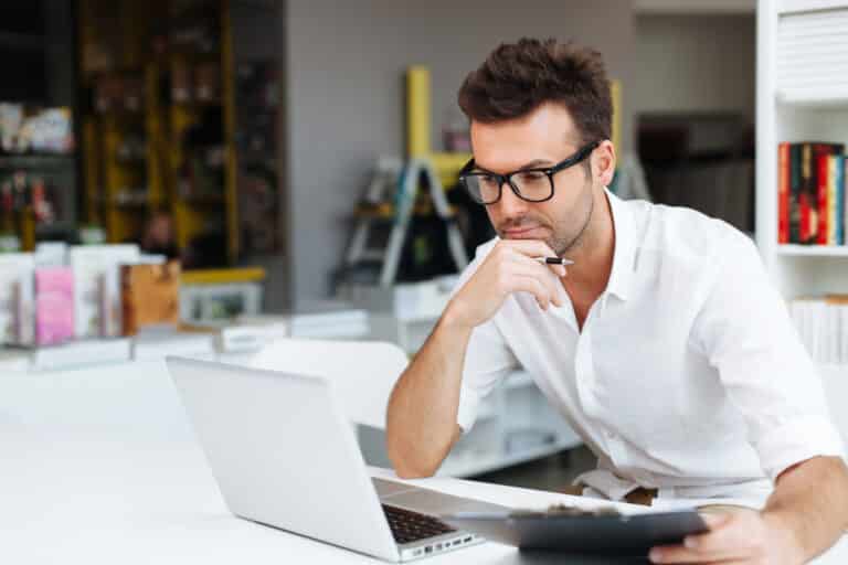 Man working