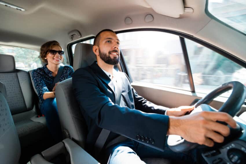 Uber driving