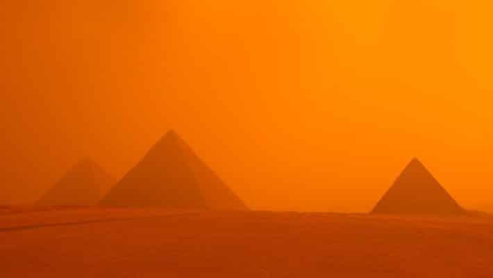 The,The,Great,Pyramid,Of,Eygpt,Cairo,Under,Sunset