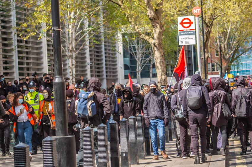 Westminster protest