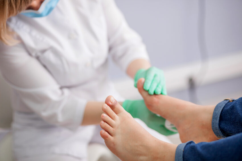 Doctor,,The,Podiatrist,Examines,The,Foot