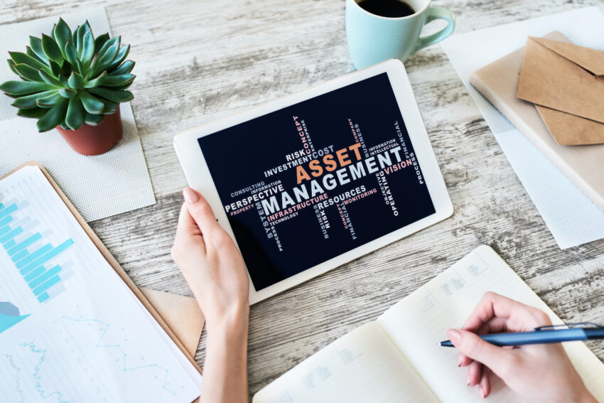 Asset,Management,Words,Cloud,On,Screen.,Financial,And,Business,Concept.