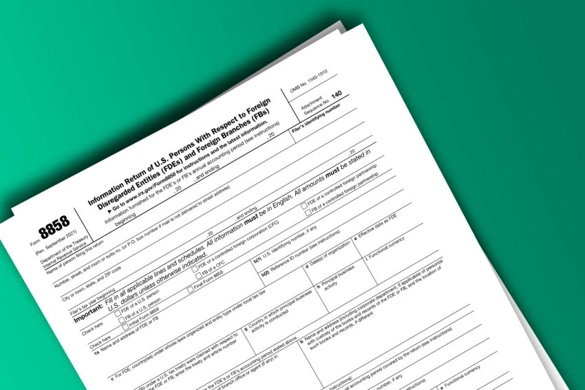 Form,8858,Papers.,Information,Return,Of,U.s.,Persons,With,Respect