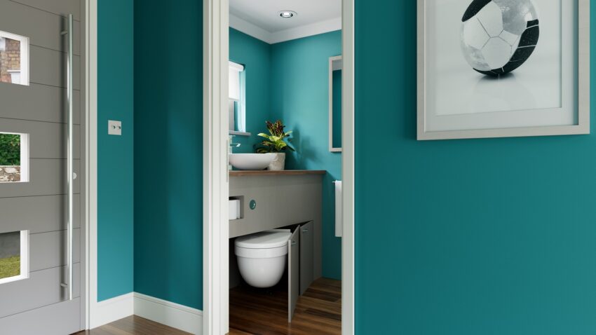 A design engineer and TV presenter, skilled in creating space-saving architectural innovations for the home, is feeling flush after securing financial backing for his latest invention &ndash; a frame that allows toilets to be folded away in a cupboard when not in use.