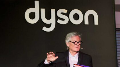 The Dyson dividend paid to Sir James Dyson's Singapore family firm Weybourne Holdings rose to £750m in 2025 from £200m, filings seen by Bloomberg show.